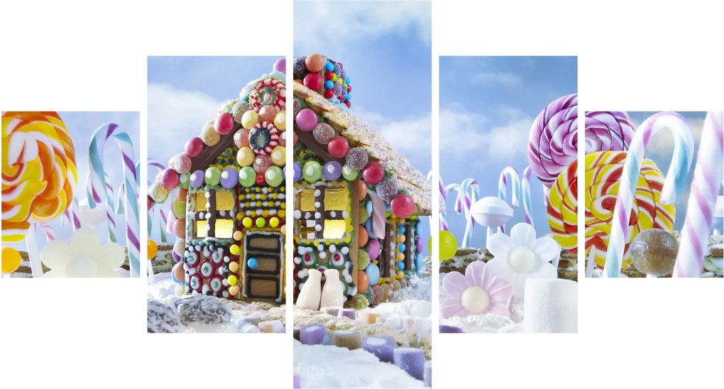 Obraz - Chatka z piernika (125x70 cm)
