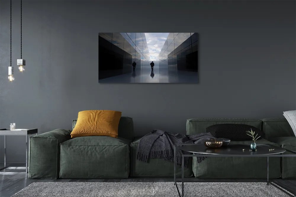 Obraz na płótnie Niebo w Lustrzanym Odbiciu