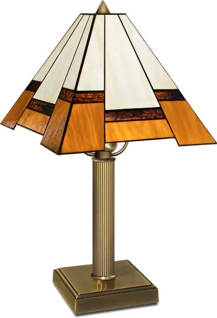 Lampa biurkowa witrażowa O-B1