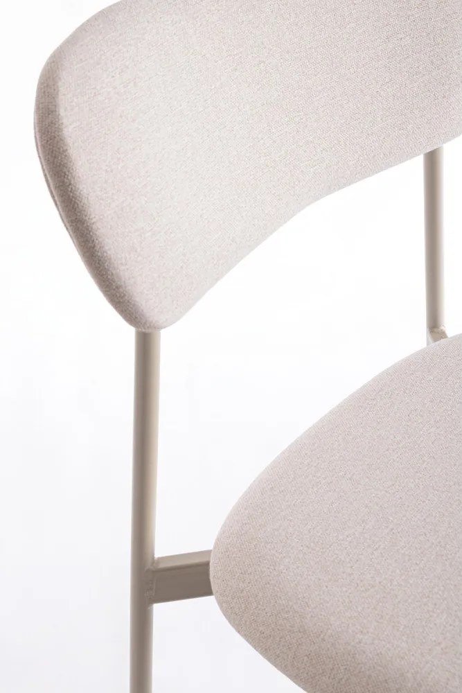 Szarobrązowe tapicerowane krzesło Inka – Yes Everyday