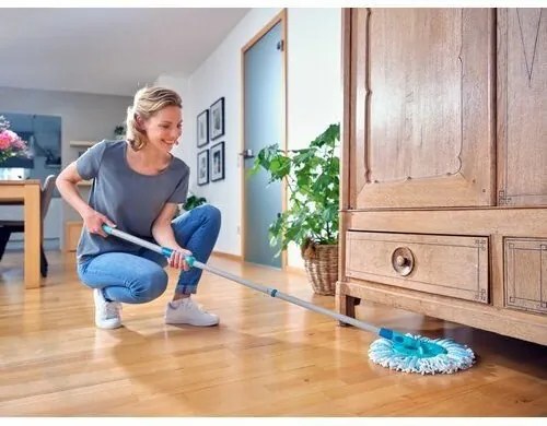 Leifheit Zestaw Rotation Disc Mop Ergo + GRATIS płyn do mycia mocno zabrudzonych podłóg 1 l 55414