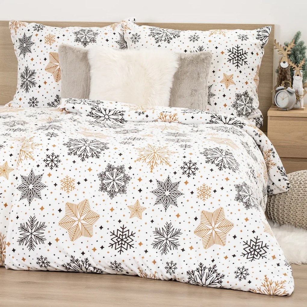 4Home Pościel mikroflanela Golden Frost, 160 x 200 cm, 70 x 80 cm