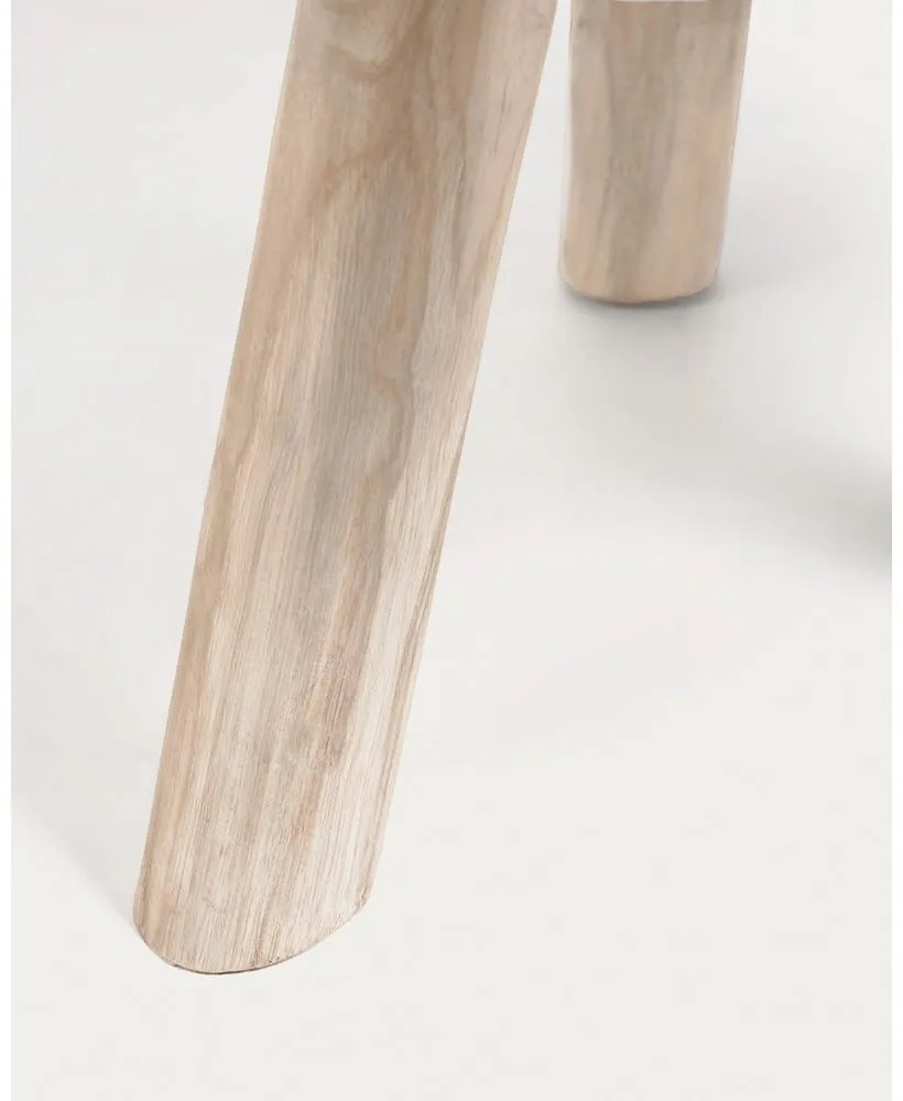 Okrągły stolik z litego drewna tekowego w naturalnym kolorze ø 55 cm Glenda – Kave Home