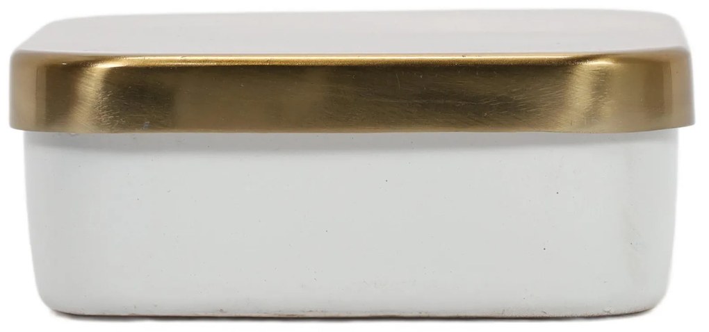 Pojemnik do przechowywania, metalowy organizer, kwadratowy, 13 cm
