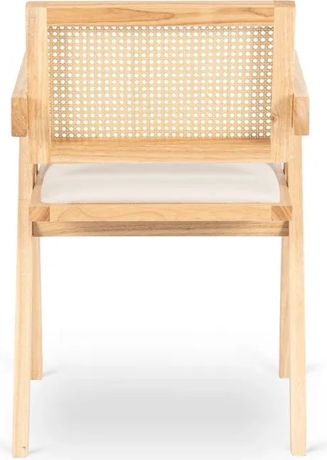 Krzesło Drewniane MADERA 2 Dąb/Beż Ażurowe Klasyczne Retro
