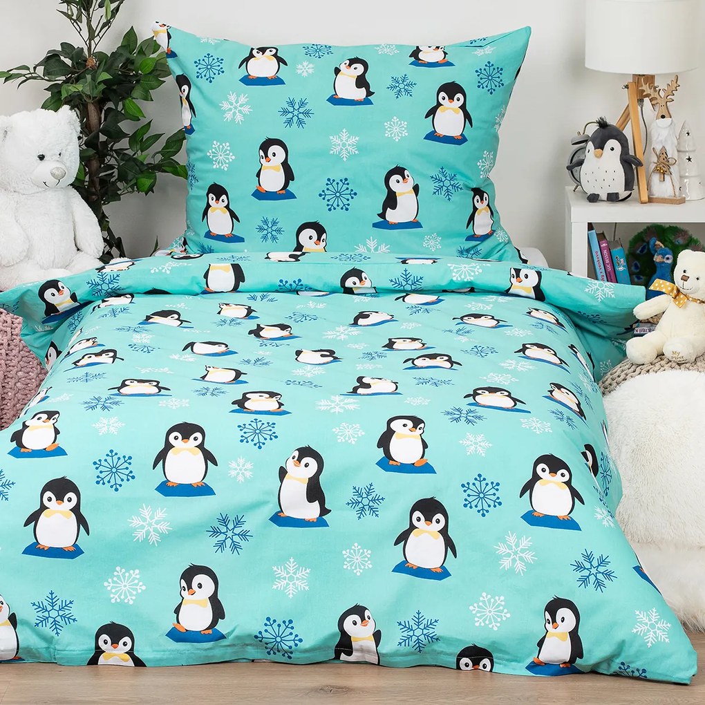 4Home Dziecięca pościel bawełniana Arctic Friends