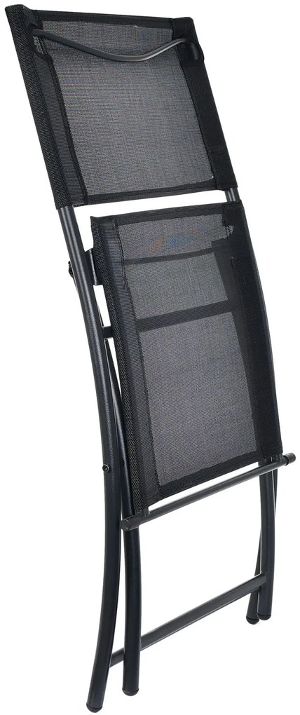 Czarny zestaw mebli na balkon M4-R20