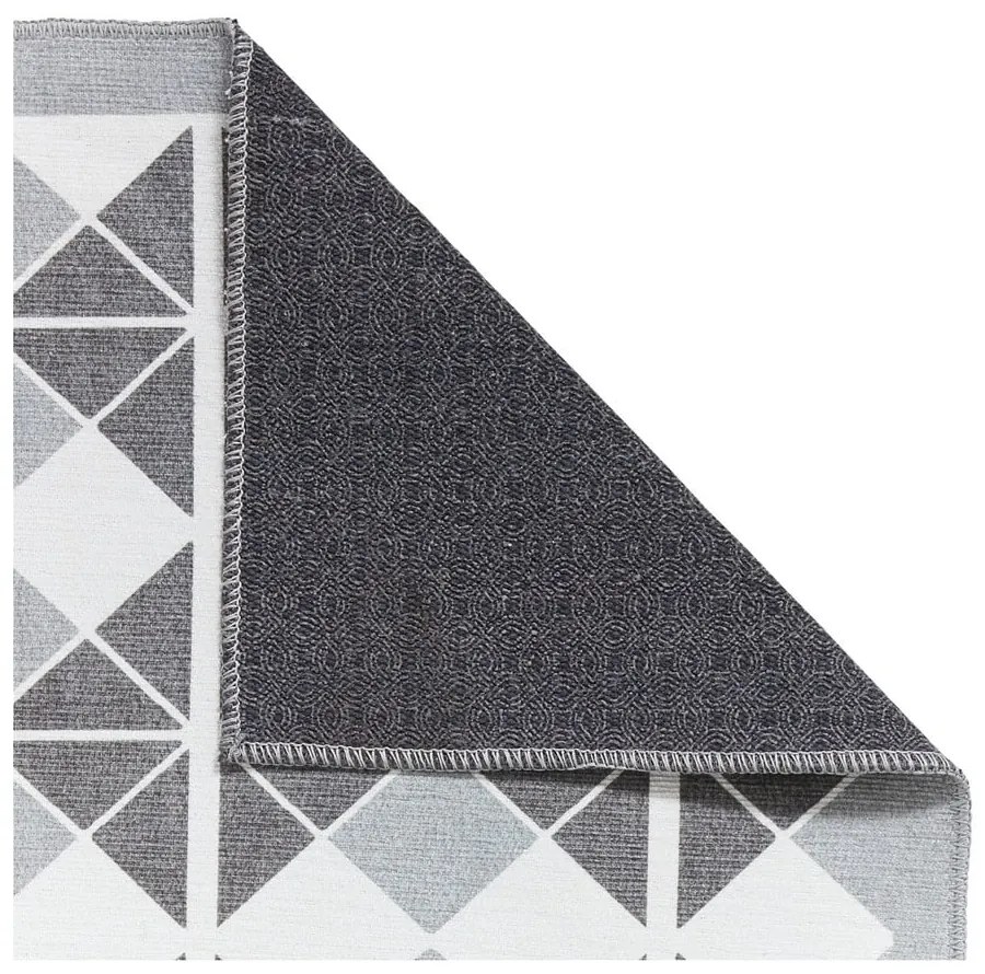 Szary chodnik odpowiedni do prania 61x170 cm Victoria Dark – Think Rugs