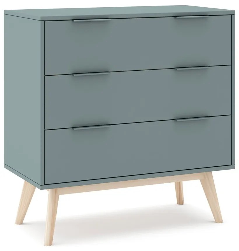 Szarozielona komoda 80x83x40 cm Pisco – Marckeric