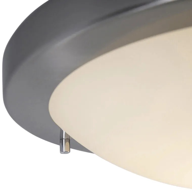 Zewnetrzna Nowoczesna lampa sufitowa stalowa 31 cm IP44 - YumaDesignerski Oswietlenie zewnetrzne