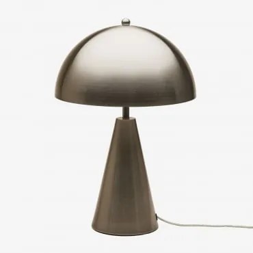 Lampa Stołowa Metalowa Jaliya Silver & Blk Frame - Sklum