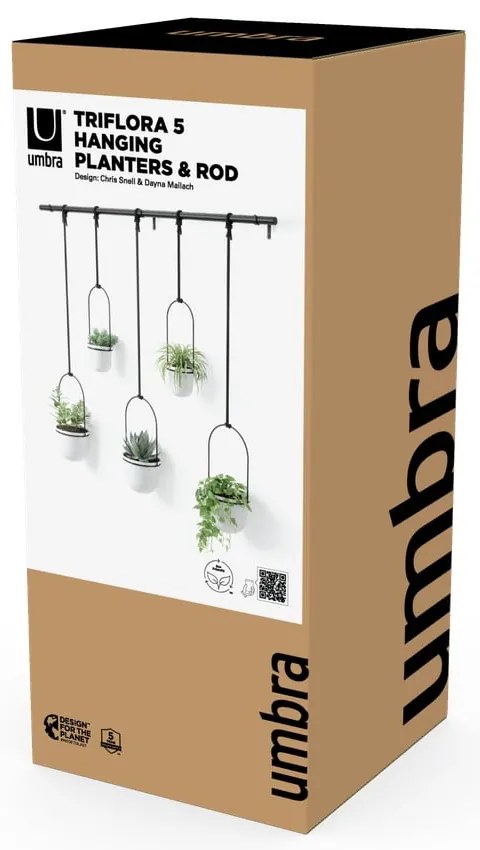 Plastikowe osłonki na doniczki zestaw 5 szt. ø 7,5 cm Triflora – Umbra