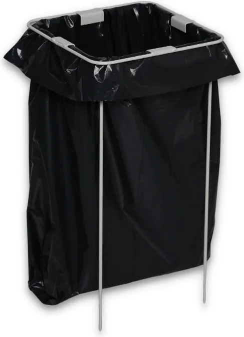 Wewnętrzny kosz do segregacji śmieci, stojak na worki, szary/żółty, 3x 42 l