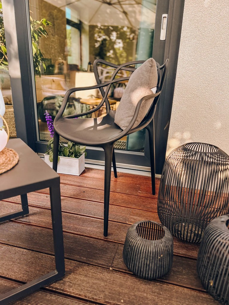 Wyprzedaż Czarny plastikowy krzesło KATO II jakość