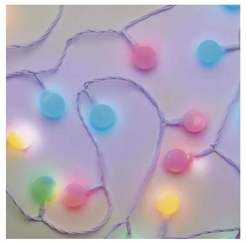 LED Zewętrzny łańcuch bożonarodzeniowy 40xLED/9m IP44 różne kolory