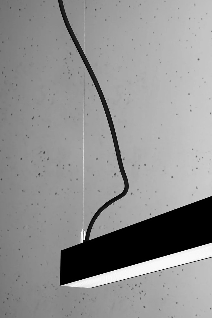 Czarna lampa wisząca z modułem LED 3000 K - EX613-Herrick
