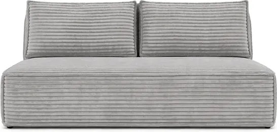 Sofa z Funkcją Spania MAVIA Szara Sztruksowa Nowoczesna