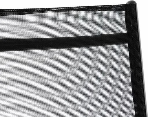 Zestaw dwóch regulowanych krzeseł ogrodowych - czarny