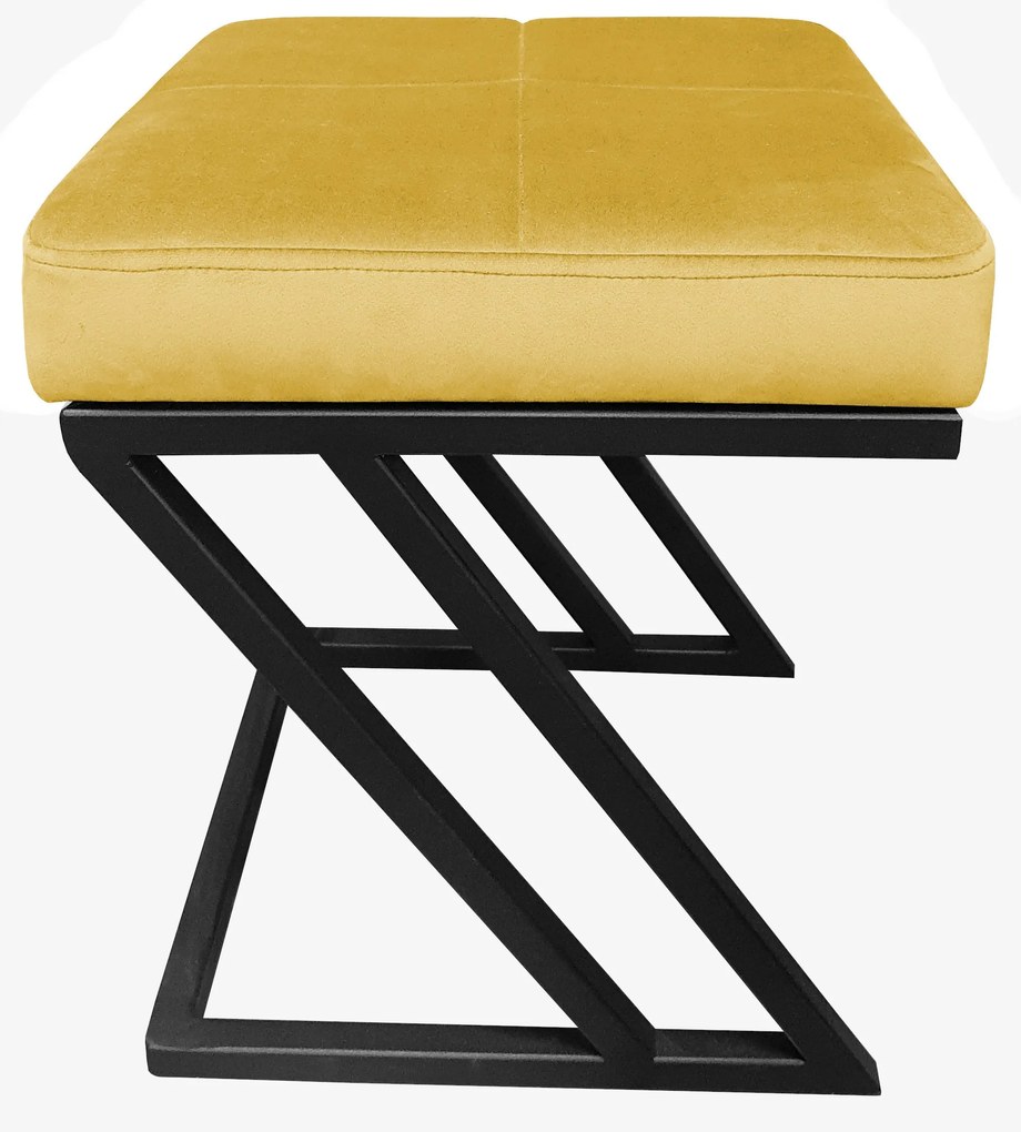 Pufa ZETA LOFT ławka taboret podnóżek metal MG15