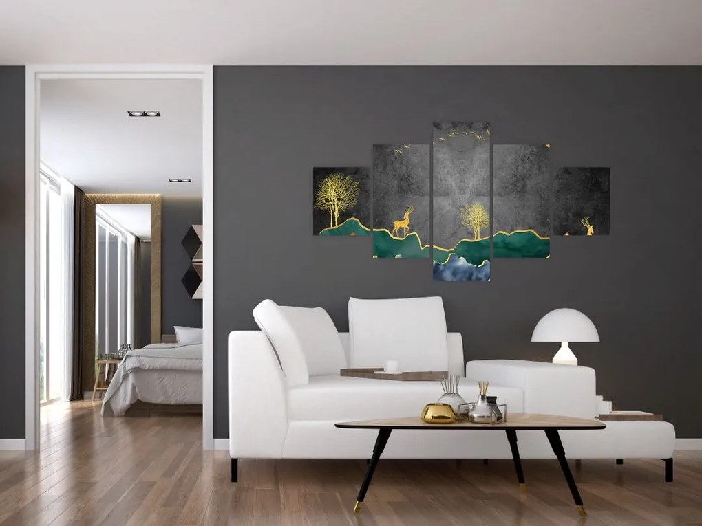 Obraz - Górska sceneria (125x70 cm)