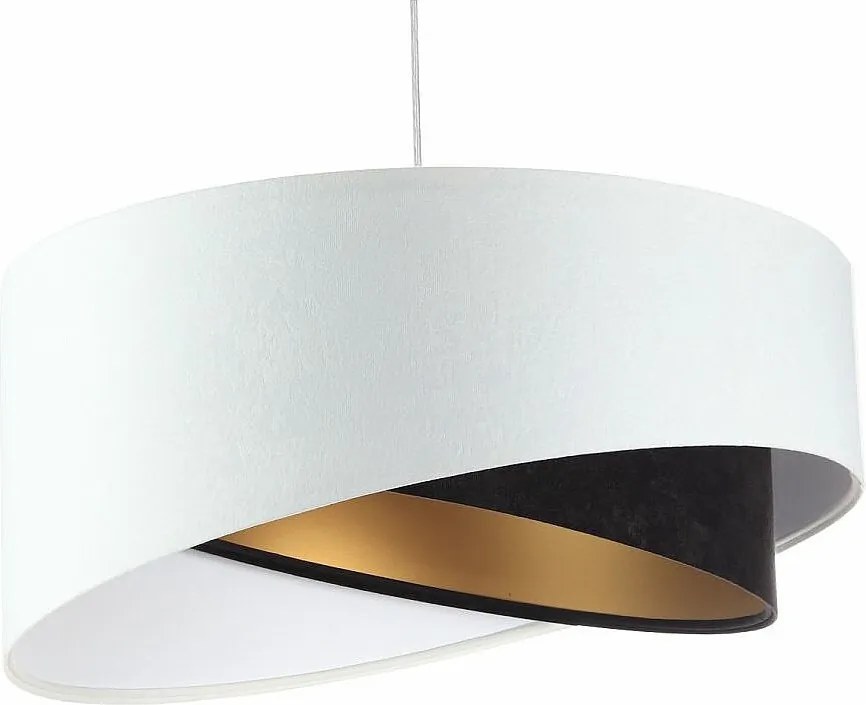 Lampa wisząca BAW biała/czarna