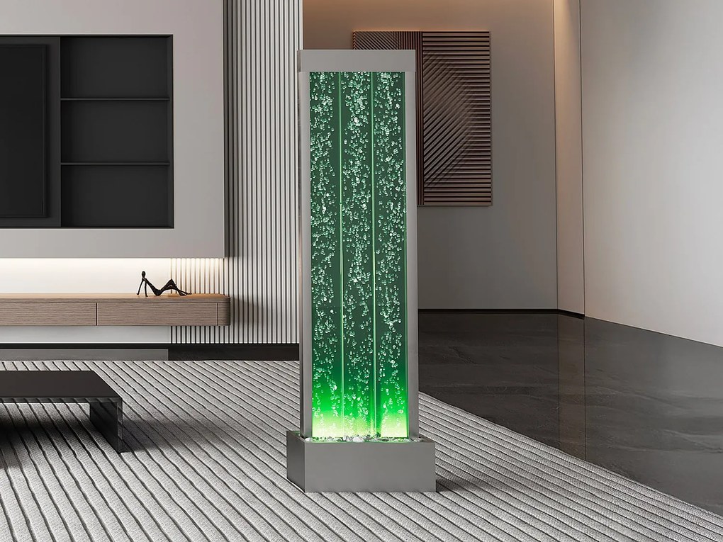 Wolnostojąca bąbelkowa ściana wodna BLENNIE - Diody LED zmieniające kolory - wys. 150 cm