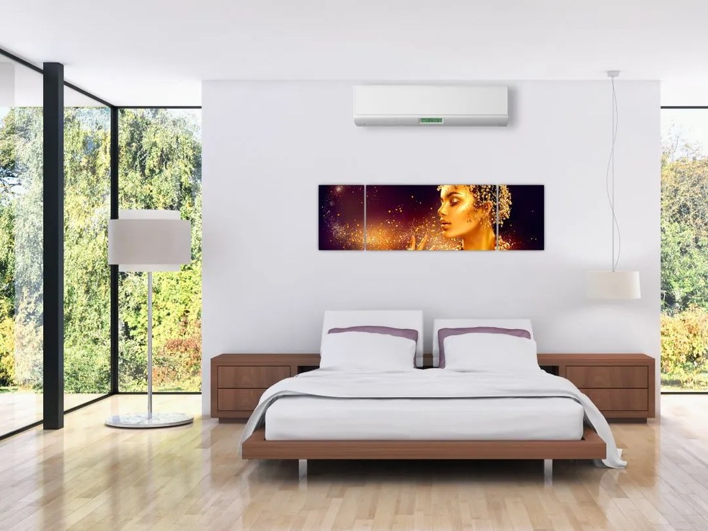 Obraz - Złota Królowa (170x50 cm)