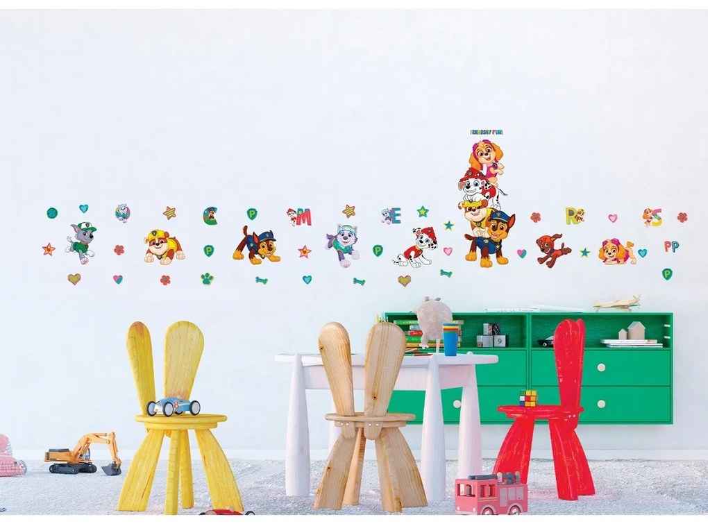 Samoprzylepna dekoracja Paw Patrol Friendship Fun,65 x 85 cm