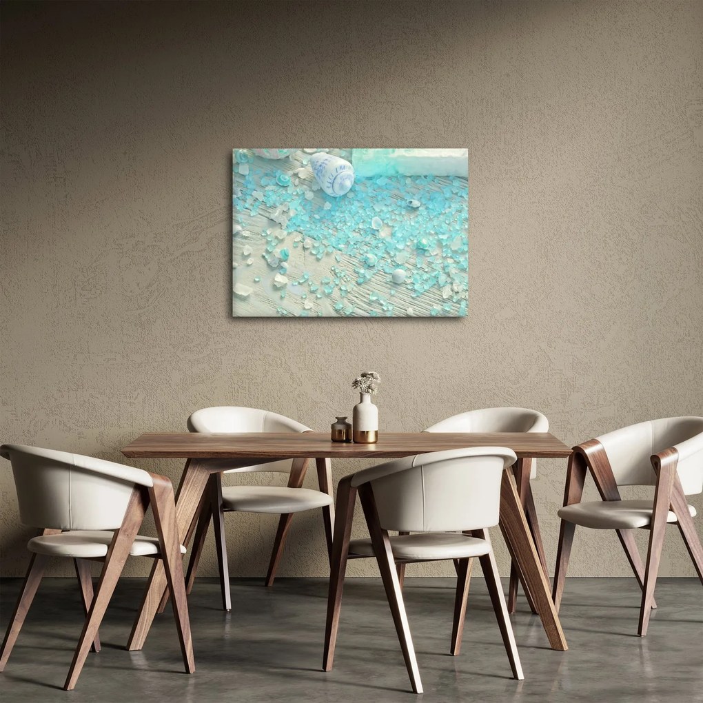Obraz - Nadmorska atmosfera w turkusowych odcieniach (70x50 cm)