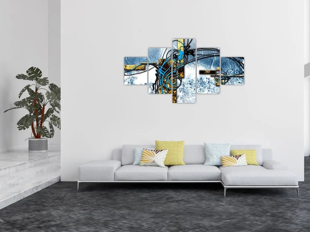 Abstrakcyjny obraz (125x70 cm)