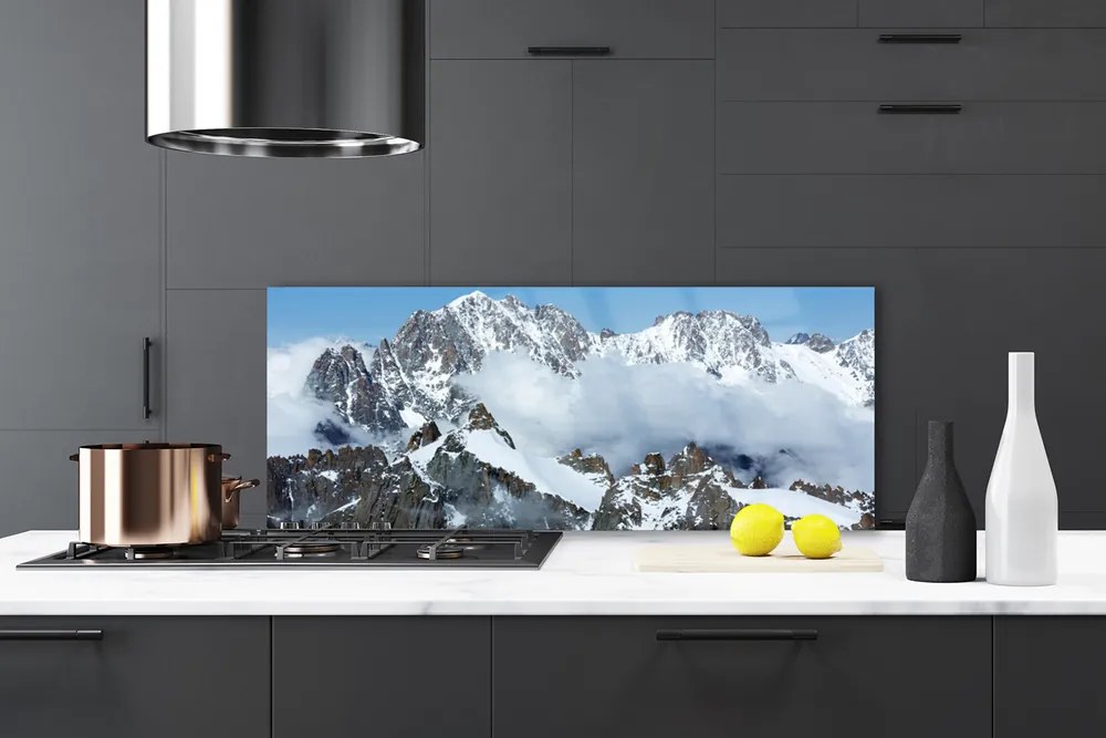 Szkło Ozdobne do Kuchni Majestatyczne Szczyty Górskie