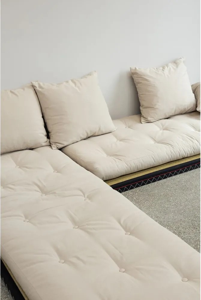 Sofa rozkładana z lnianym obiciem Karup Design Chico Linen