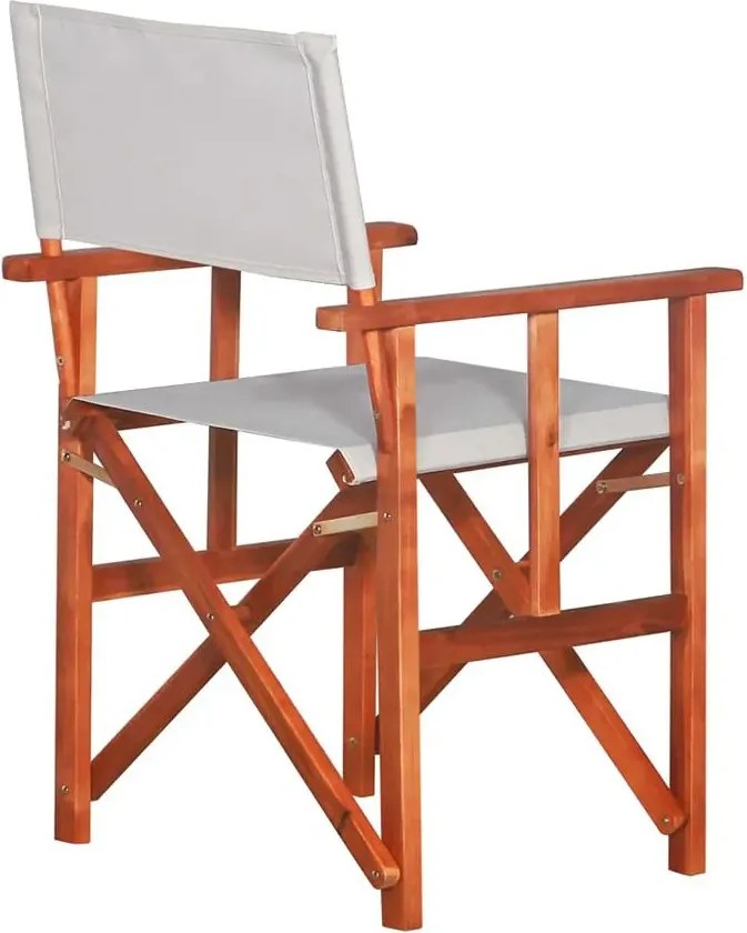 Krzesło reżyserskie tarasowe Santi - białe