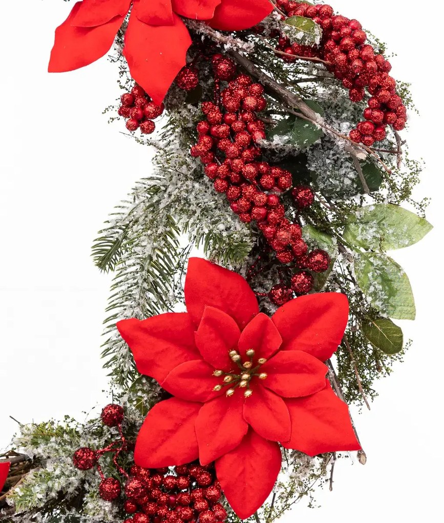 Wianek świąteczny z gwiazdą betlejemską, Ø 50 cm