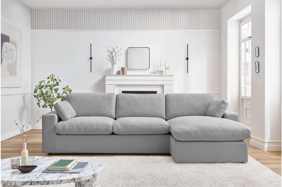 Jasnoszary narożnik Belair – Bobochic Paris