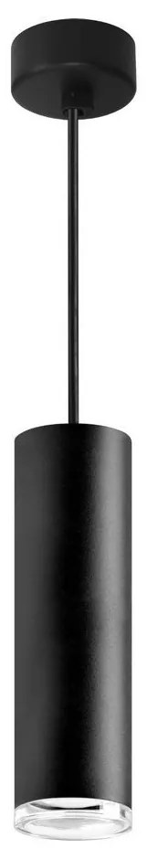 LED RGBW ściemnialna lampa wisząca do łazienki TURYN 1xGU10/6,5W/230V IP44 czarna