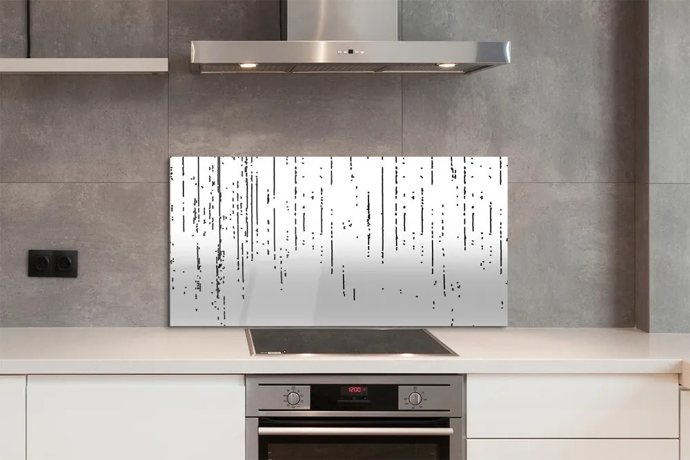 Szkło do Kuchni na Ścianę Nowoczesny Wzór w Kropki i Paski