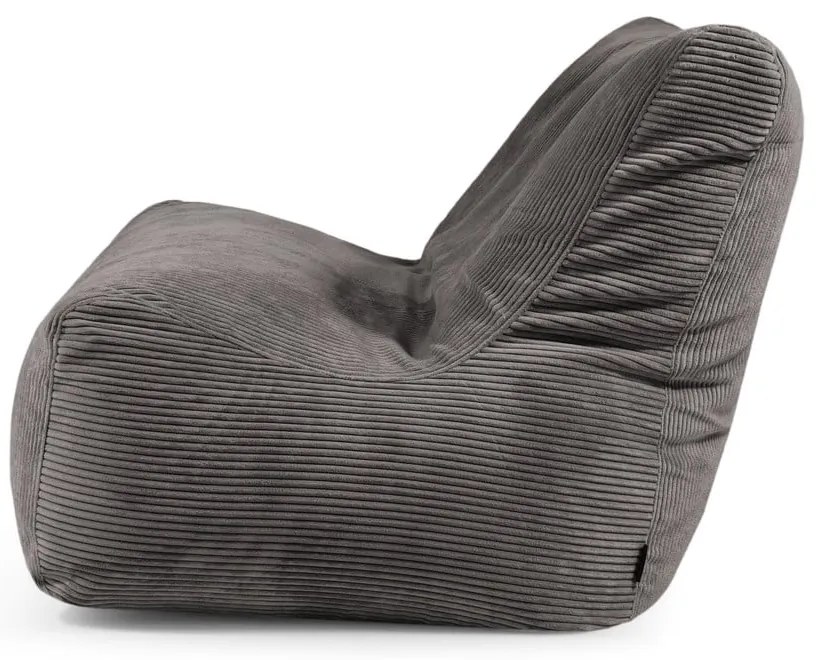 Czarny sztruksowy worek do siedzenia Sofa Seat Lounge – SLOWDOWN