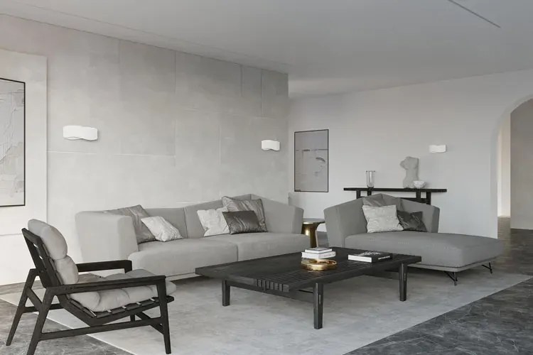 Biały minimalistyczny kinkiet S179 N0-D51
