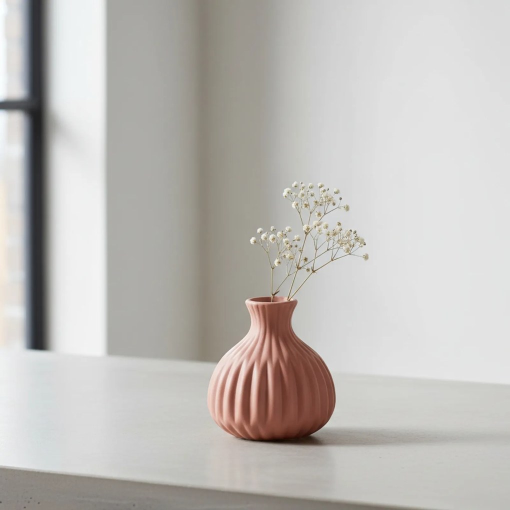 Wazon ceramiczny ESKO, ręcznie malowany, 13 cm