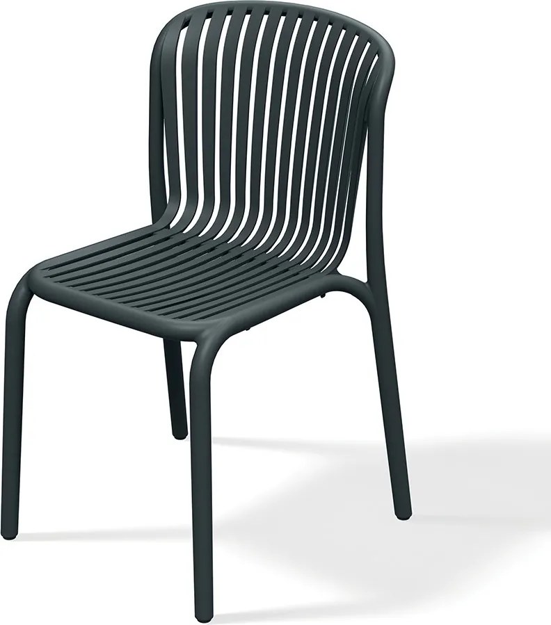 Plastikowe krzesło do ogrodu Brene, bez podłokietników