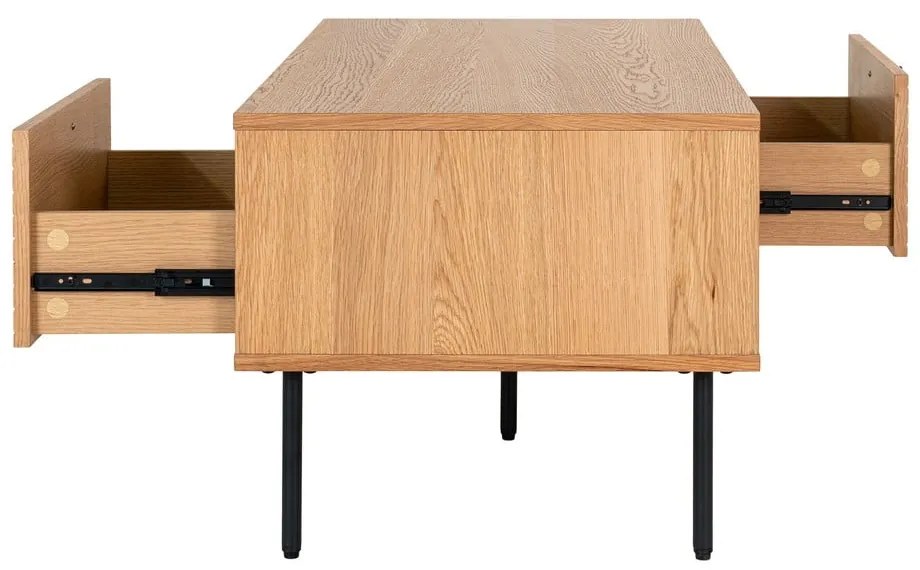 Stolik z blatem w dekorze dębu w naturalnym kolorze 50x100 cm Kyoto – House Nordic