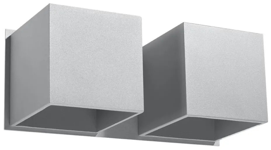 Sollux SL.0658 - Lampa ścienna QUAD 2xG9/40W/230V szara