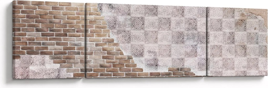 Obraz - Ceglana ściana (170x50 cm)