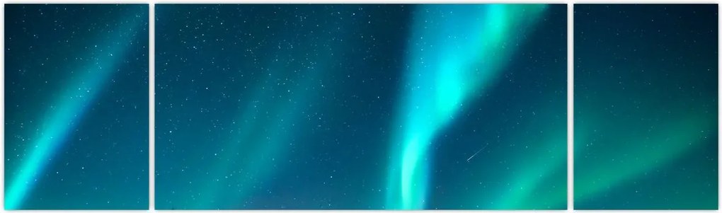 Obraz - Aurora Borealis (170x50 cm)
