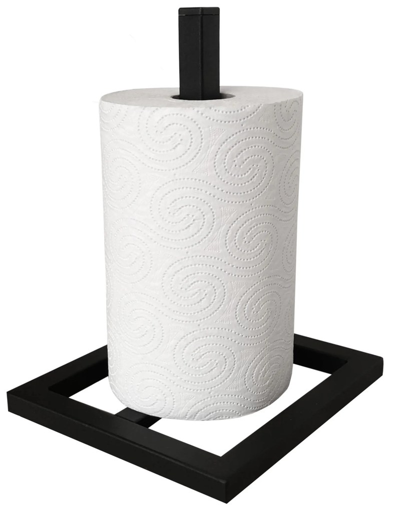 Stojak uchwyt  kuchenny na ręcznik papierowy czarny LOFT