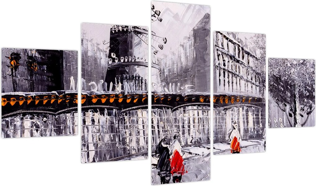 Obraz - Obraz olejny przedstawiający miasto II. (125x70 cm)
