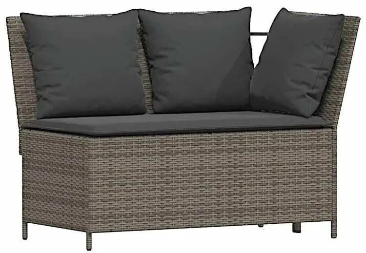 Zestaw mebli tarasowych z technorattanu szary Z4-F52