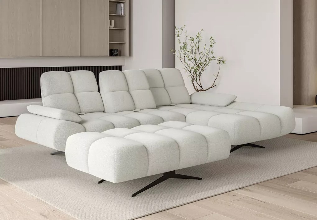Narożnik Prado S – designerski narożnik do salonu z regulowanymi oparciami