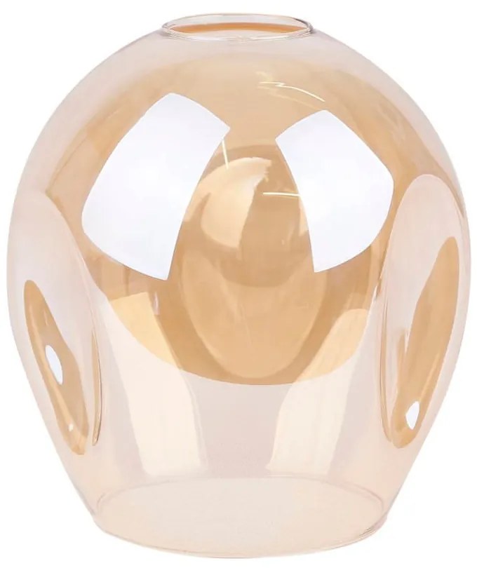 Czarna lampa wisząca ze szklanym kloszem 14x48 cm Aspa – Candellux Lighting